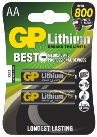 GP lithiové baterie 8 kusů
