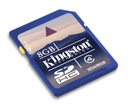 8 GB paměťová SD karta